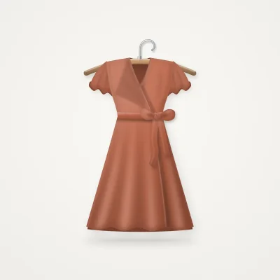 Mira Linen Wrap Dress