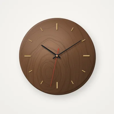 Oakridge Walnut Wall Clock